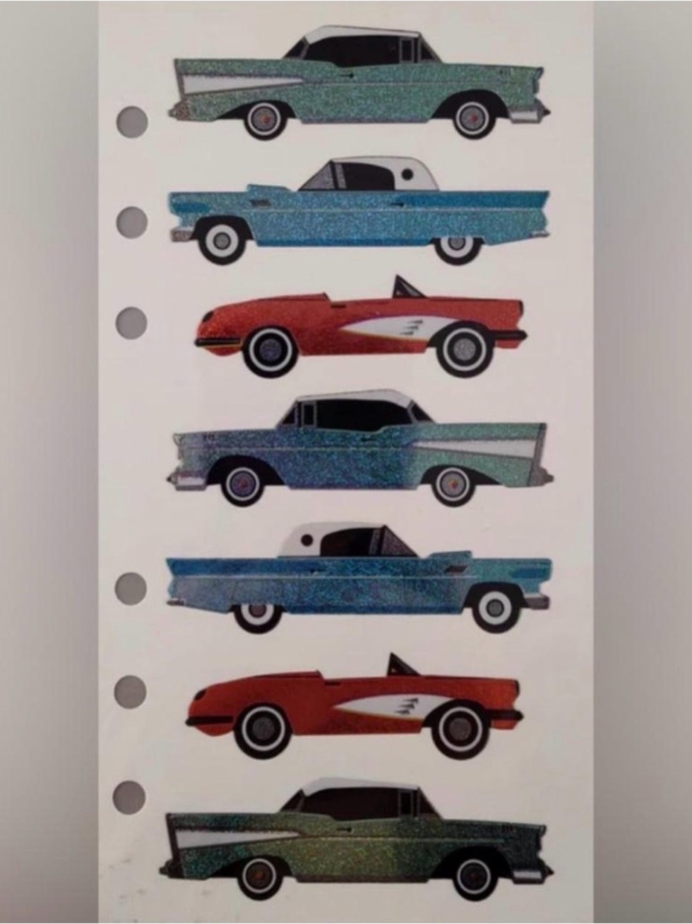 $1 Vintage Car Sticker Sheet $1 WITH ANY $10 ORDER OR MORE
